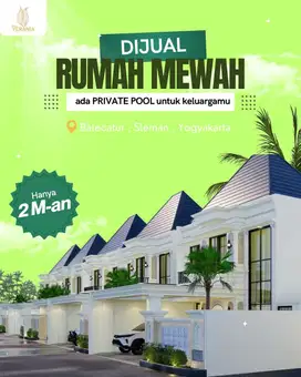 Rumah 2 Lantai Jogja Di Jalan Wates Km 8 Plus Kolam Renang
