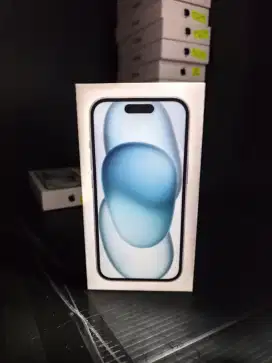 New Iphone 15 256 blue, barang masih segel box & garansi resmi indo.