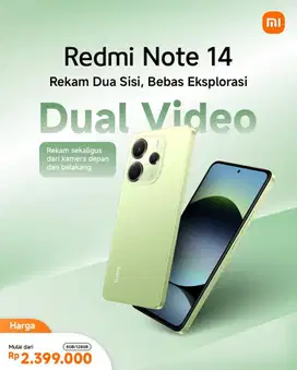 XIAOMI REDMI NOTE 14 8/128 NEW GARANSI RESMI‼️