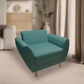 Sofa Sandaran Minimalis Aesthetic Bahan Kulit Kanvas Gratis Bantal