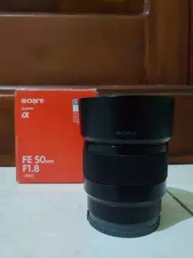 SONY FE 50mm f1.8 fullset MURAH!! NEGO!!