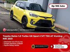 [LOW KM] Toyota Raize 1.0 Turbo GR Sport CVT TSS AT Kuning 2021/2022