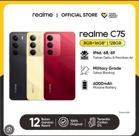 REALME C75 NFC RAM 24GB ROM 128GB (BARU & SEGEL)