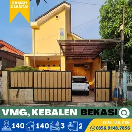 Rumah dijual Luas, 2 Lt. VMG, Kebalen, Bekasi 15 menit Stasiun Bekasi