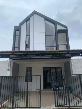 RUMAH MEWAH SCANDINAVIAN DEKAT PASAR PONDOK GEDE DALAM CLUSTER MEWAH