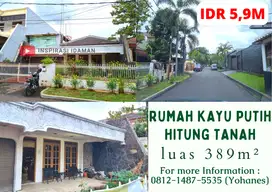 Rumah Kayu putih luas 389mtr hitung tanah