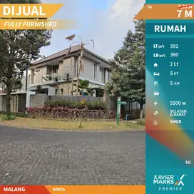 Turun Harga Rumah Mewah Full Furnished Boulevard Araya Golf Malang