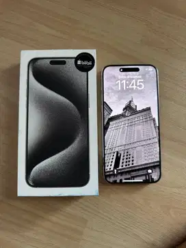 Iphone 15 ProMax 256GB White Titanium blibli