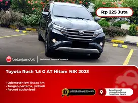 [ LOW KM ] Toyota Rush 1.5 G AT Hitam NIK 2023/2025