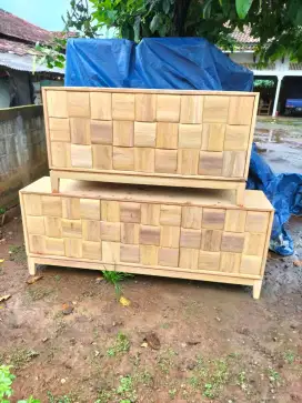Bufet retro kayu jati bayar cod