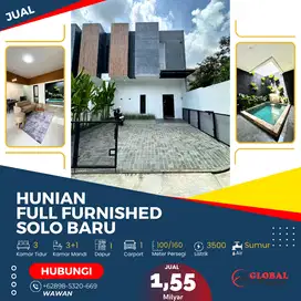 Hunian Cantik Full Furnished Solo Baru
