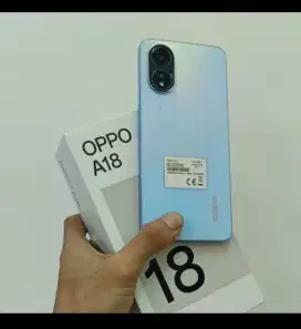 Oppo A18 4+4/128 mulus lengkap no minus