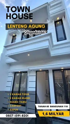 Hunian Exclusive dekat St. Lenteng Agung - Jagakarsa, Jakarta Selatan