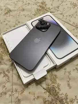 Iphone 14 promax 256gb IBOX BLACK fullset ori no minus