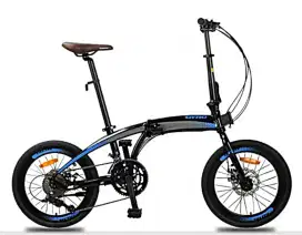 Sepeda Lipat 20inch Rubick Gyro frame alloy 2x9speed Disc Brake