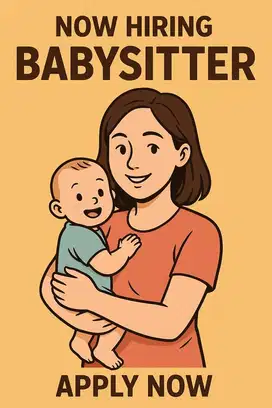 Pengasuh bayi (PULANG PERGI/TINGGAL DALAM)