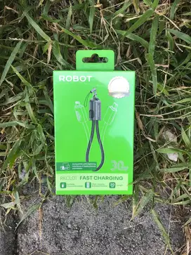 Robot Data Cable RKCL01 Type-C To Lightning 30W 20CM & RKCC01