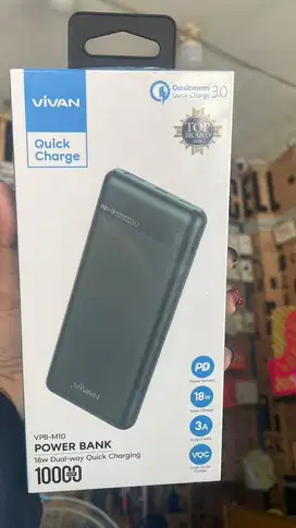 VIVAN VPB-M10 Powerbank 10000mah 18W 3 Output Dual Port