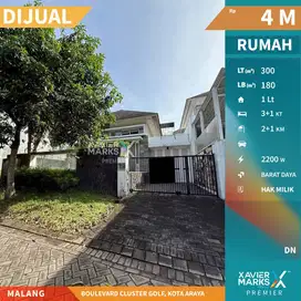 Dijual Rumah Minimalis Ada Kolam Renang di Cluster Golf Araya Malang