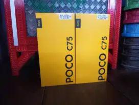Poco C75 6GB/128GB Black/Green Resmi Baru