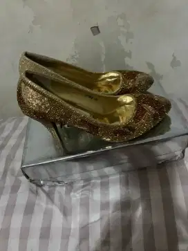 Sepatu pesta peter Keiza bling shiny