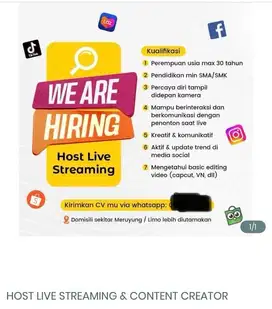 Dibutuhkan Administrasi + Marketing Online Hndal