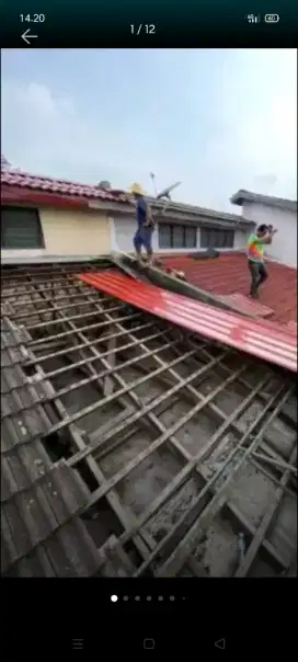 atap bocor kanopi atap bajarigan teroasang dll