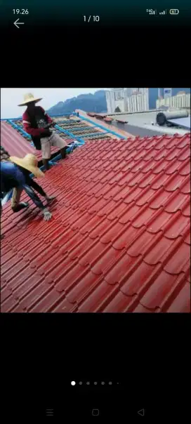 atap bocor kanopi atap bajarigan terpasang dll