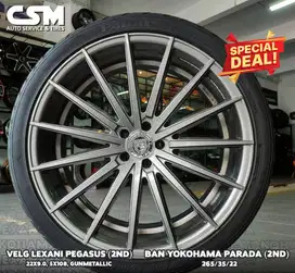 Velg Lexani Pegasus R22 + Ban Yokohama Parada R22 utk Evoque,Velar dll