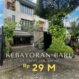 Jual Cepat House at Senayan Area Luas 600sqm,harga 29M
