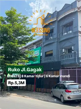 jual ruko 2 petak sambung jl gagak