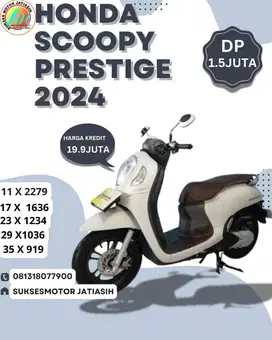 HONDA SCOOPY PRESTIGE 2024 KM RENDAH BISA CASH DAN KREDIT
