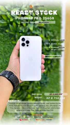 iphone 12 pro 256Gb second beacukai