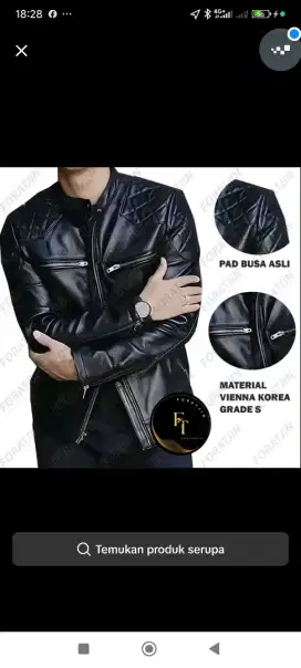 Jaket pria kulit