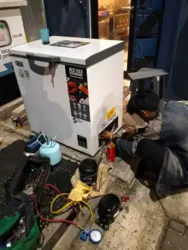 service ac kulkas mesin cuci pompa