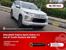 [SUNROOF] Mitsubishi Pajero Sport Dakar 2.4 4x2 AT Putih NIK 2023/2024