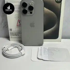iPhone 15 Pro Natural Titanium 128Gb Garansi Aktif