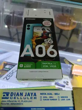 Samsung galaxy A06 5G 6/128 lebihdr M15 resmi