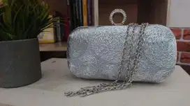 Beautiful 2017 Gold Silver Leaf PU Beach Outdoor Garden Clutch Bags