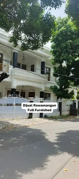 dijual rumah mewah di rawamangun full furnished