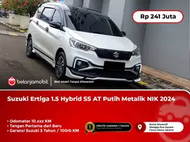 [ LOW KM 10rb ] Suzuki Ertiga 1.5 Hybrid SS AT Putih Metalik 2024/2025