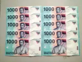 10 lembar Uang Kertas Lama Pattimura  2013 untuk Mahar Pernikahan
