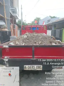 Jasa buang puing dan sampah proyek