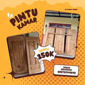 Pintu jati dan mahoni