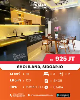 Rumah Shojiland Baru Gress belum pernah ditempati Full Furnished