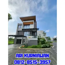 Rumah 3Lantai Home Elevator Timeless Design Marmer Ardea at Summarecon