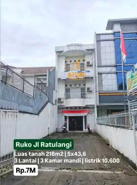 ruko pusat kota jalan ratulangi