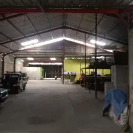dijual gudang siap pakai akses container 40 ft