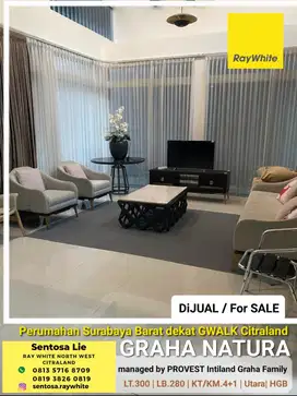MURAH LUAS Rumah Citraland GWALK area Graha Natura dkt Pakuwon Mall
