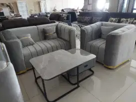 Sofa 211 Montenegro + Meja Top Table Batu Hokky Malkot